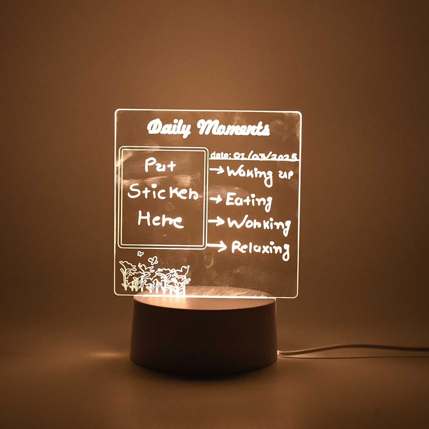 Creative Visualization Lamp 3 D Acrylic Decorative Lamp (1 Pc) Creative Visualization Lamp 3 D Acrylic Decorative Lamp (1 Pc)